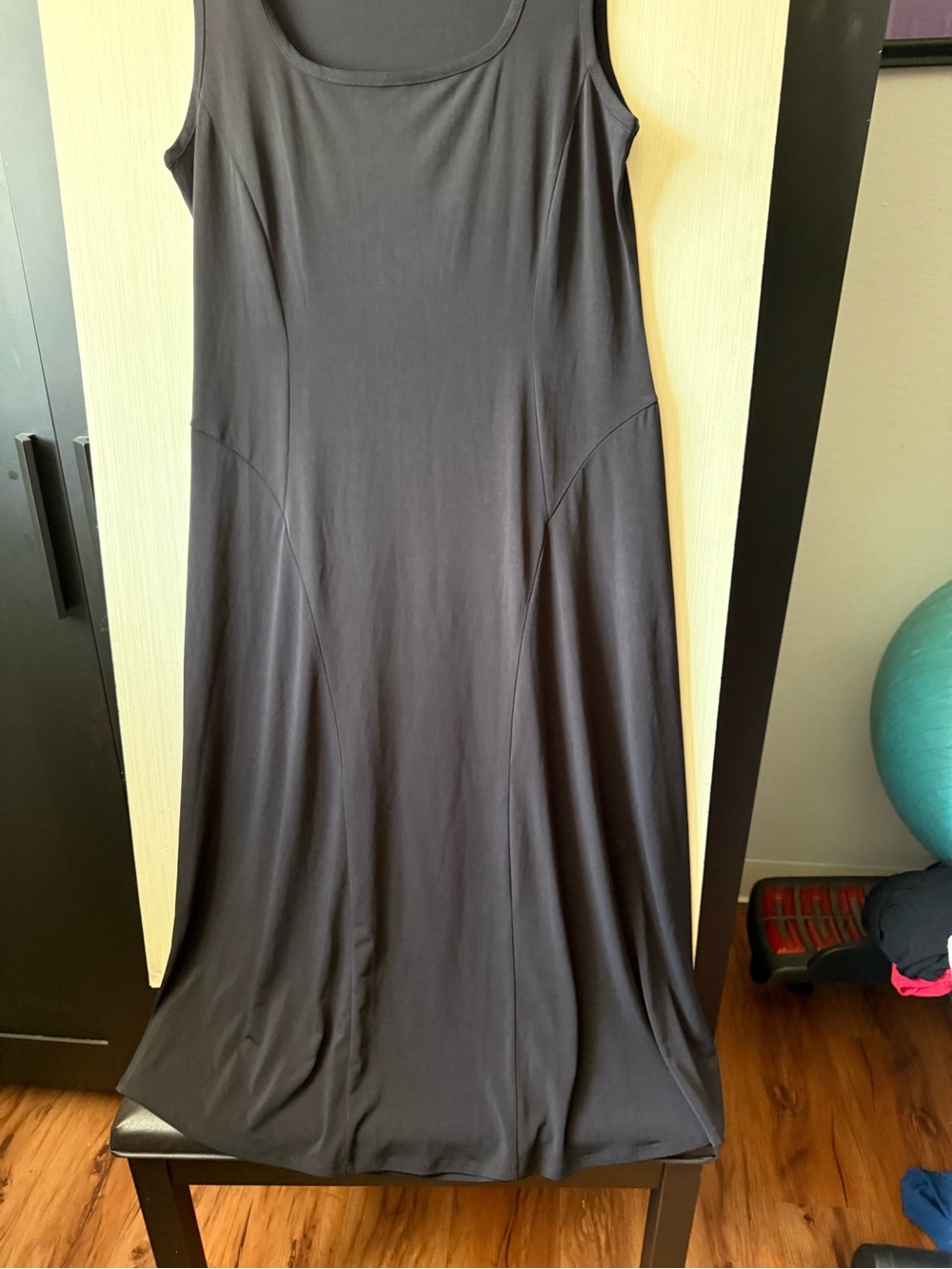Classic Black Sleeveless A-Line Women's Dress
